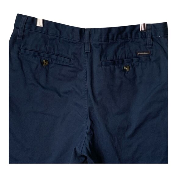 Eddie Bauer Men's Shorts Size 32 Steel Blue Classic Cotton Casual Golfing Chinos - Picture 8 of 15